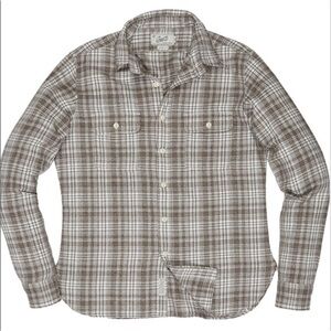 Grayers Whitford Rugged Twill Button Down Shirt White Gray Plaid Men’s Large